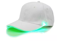 Cappellino da Baseball LED Regolabile all'Ingrosso, Traspirante, Impermeabile, con Chiusura a Fibbia Metallica, 100% Poliestere, Stile Americano Sublimato
