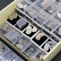 Spécimen minéral, grappe de cristaux, agate, améthyste, pierres mélangées polies, gemmes pour l'éducation scientifique, vente en gros