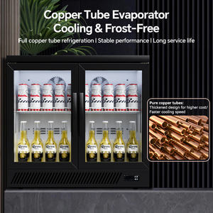 Toptan Mini Şarap Dolabı Siyah Kanatlı Kapı 0-10 ℃   Mini Bar Buzdolabı Cam Kapılı Bira Şişesi Soğutucu - Product Image 6