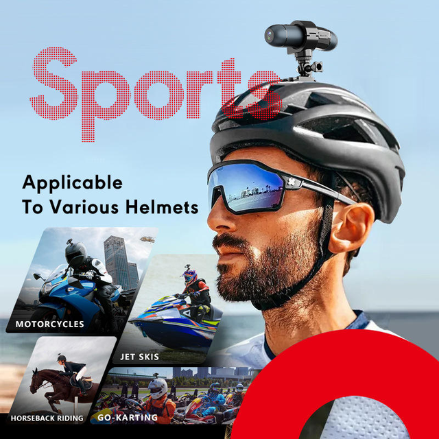Cross-border Motorcycle Helmet Camera 4K HD Driving Recorder Dual Camera Anti-shake WiFi Remote Control Outdoor Sports Camera
