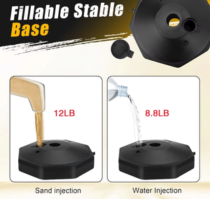 Postes Delimitadores de Tráfico con Base de Goma Ponderada, Postes de Seguridad Portátiles, Conos con Cuellos Reflectantes - Product Image 6