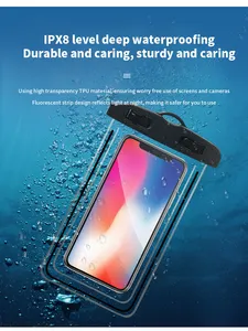 Dạ Quang huỳnh quang Túi điện thoại di động thể thao ngoài trời bơi nổi túi khí điện thoại di động Túi không thấm nước
