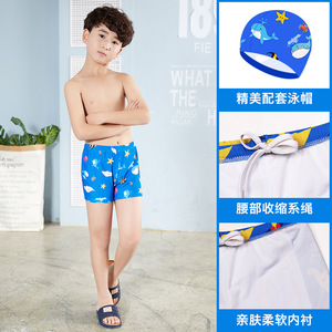 กางเกงว่ายน้ำเด็กชายเจียหู รุ่น JH1890 แห้งเร็ว ระบายอากาศได้ดี ลายการ์ตูน สำหรับเด็กอายุ 5-16 ปี สำหรับว่ายน้ำและกีฬาทางน้ำ - Product Image 3