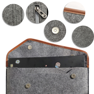 Ulike Custom Durable Soft Portable Simple Felt Material Shockproof Unisex Laptop Sleeve <b>Case</b> Pockets Large Capacity <b>Computer</b> Bag - Product Image 6