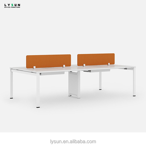 Escritorios de Trabajo Comerciales LYSUN Minimalistas, Ecológicos, Contemporáneos, de Madera, Abiertos, para 4 Personas, Convertibles y Extensibles - Product Image 6