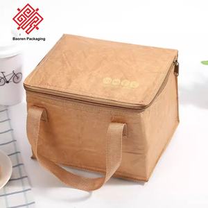 Baoren Eco-Friendly Folding Zipper Bag Tyvek Paper Aluminum Lining Outdoor Picnic Insulated Ice Lunch Box 2 Persons Bags - Product Image 4