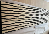 Panneaux acoustiques MDF écologiques modernes personnalisés CE, résistants à l'humidité, NRC 90%, garantie 1 an, installation par colle/clous, hôtel