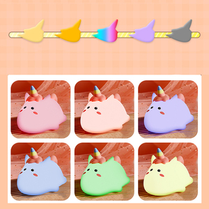 <span class=keywords><strong>Licorne</strong></span> LED Rechargeable <span class=keywords><strong>Veilleuse</strong></span> pour Enfants 7 Couleurs Tactile Contrôle Silicone Bébé Lampe Portable Moderne Mini Chevet Toysn - Product Image 5