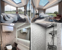 Maisons préfabriquées de luxe Casa De Juegos, capsule spatiale moderne avec plateforme, maison préfabriquée en conteneur pour villa, hôtel.
