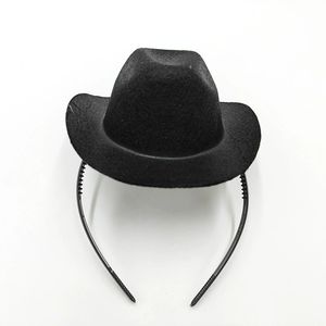 Vente chaude Cowgirl Chapeau Bandeau Mini <span class=keywords><strong>Cowboy</strong></span> Chapeau Bandeau Cowgirl Femmes Costume Chapeaux pour Bachelorette Party Anniversaire - Product Image 3