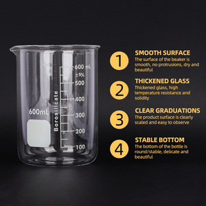 250ml 300ml 500ml 800ml 1000ml klare Becher Glas becher für Schmuck-Galvanik maschine - Product Image 3