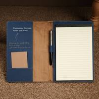 Portafolio Pequeño para Documentos, Personalizable, Recargable, con Cubierta de Cuero Sintético para Grabado Láser, Diario Personalizado en Blanco