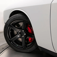 Jantes en alliage d'aluminium noir mat à cinq branches profondes de 20 pouces RCSR 5X115PCD pour voiture de tourisme Dodge Hellcat Challenger