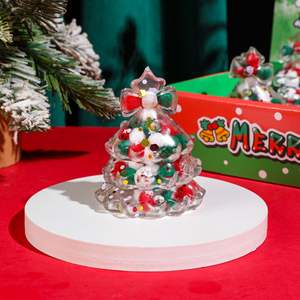 Nuevos juguetes de descompresión con sonido, en forma de árbol de Navidad, con polvo brillante, juguetes para apretar y descomprimir. - Product Image 2