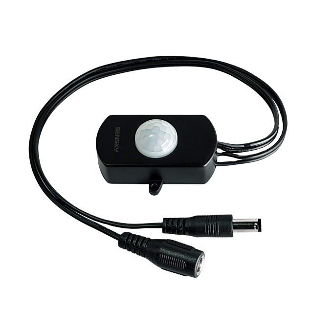 Led Light Motion Sensor DC 12V PIR Sensor Movement Detector in Black Color