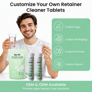 Comprimés effervescents puissants pour le nettoyage de la plaque <span class=keywords><strong>dentaire</strong></span>, élimination des taches de plaque pour prothèses dentaires, appareils orthodontiques - Product Image 1