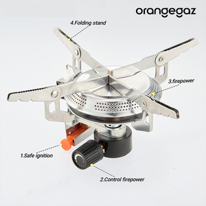 CE-goedgekeurd Europees model draagbare roestvrijstalen gasfornuis voor buiten, kamperen, wandelen en picknicken met ontsteker - Product Image 5