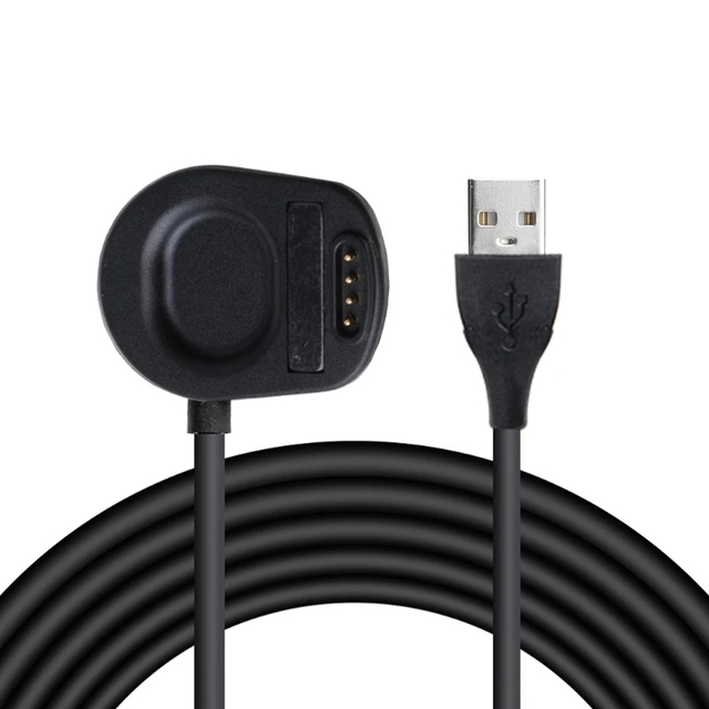 Magnetic USB Charger for Suunto 7 Sports Smart Watch 1m Replacement Charging Cord Clip Dock with Data Sync Accessories