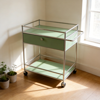 Lemari Kabinet Stainless Steel Modern Nordic yang Dapat Disambung, Unit Penyimpanan Mini yang Dapat Disesuaikan untuk Kamar Tidur, Jam Tangan, Perhiasan, Meja Rias