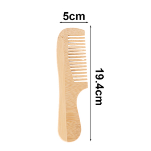 Fabrication en série de peignes en bambou personnalisés pour le marché mondial, brosse à cheveux en bois naturel, vente en gros directe - Product Image 3