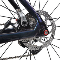 Vélo de route en carbone Dengfu R12 avec roues en carbone T700 de 50 mm, moyeu DT350, rayons Sapim CX-Ray, frein à disque DURA-ACE Di2