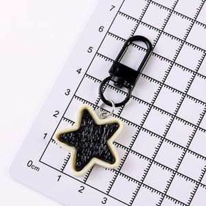 New Cartoon Black and White Star and Pentagram Cute Y2K Retro Best Friend Sweet <b>Cool</b> <b>Backpack</b> Accessory Keychain - Product Image 2