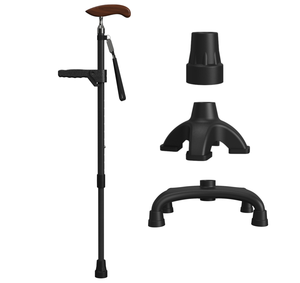 عصا مشي فاخرة من ألياف الكربون قابلة للطي وقابلة للتعديل للمسنين - Product Image 1