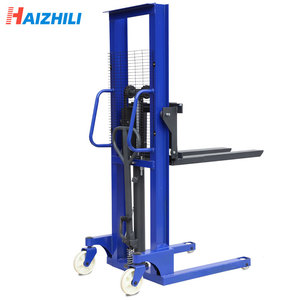 Haizhili, precio barato, apilador hidráulico Manual, elevador de horquilla manual, de 2 toneladas de carga automática apilador, equipo de almacén - Product Image 3