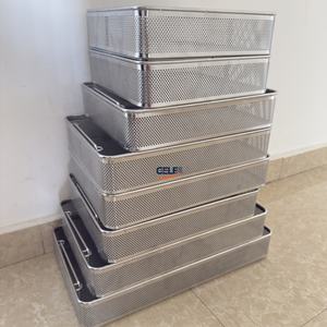 Stainless Steel Non-Slip Bottom Disinfection Basket FH-2800 for Kitchen Use with Vibration Cleaning Machine - Product Image 3