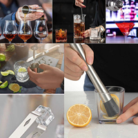 Kit de barman professionnel de luxe en acier inoxydable ensemble de shaker à cocktail avec capacité de 750ml pour outils de bar à domicile