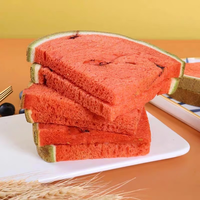 A1 Snack Lab Pain grillé à la pastèque Saveur de fruits Avec sauce sucrée à l'intérieur