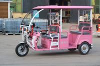 Tricycle électrique de luxe pour le transport touristique dans les hôtels, parcs et zones touristiques