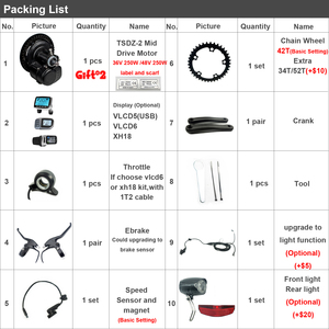 Kit de vélo électrique GreenPedel <span class=keywords><strong>Tongsheng</strong></span> à assistance au pédalage 250w 350w - Product Image 6