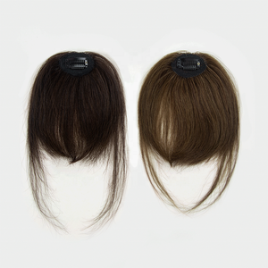 2024 Neuerscheinung 100% Russisches Remy Echthaar 2*1,5 Zoll Stirn-Clip-In Air Bangs für Frauen Genius Weft - Product Image 5