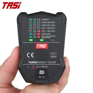 TASI TA892C UK <b>Plug</b> British Wall Socket Voltage Tester 175V~250V Range Voice <b>RCD</b> GFCI Digital Display (2.0%+2) Accuracy - Product Image 6