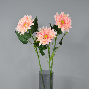 Dongchen Crafts - Girasol Artificial de Tallo Único, 15 cm de Diámetro, Flor de Seda para Decoración de Bodas y Hogar - Product Image 1