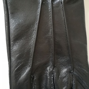 Gants en cuir souple écologiques St Thomas, longueur poignet, avec emblème maçonnique blanc, pour usage hivernal décontracté - Product Image 6