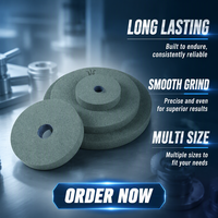 Meule abrasive industrielle en carbure de silicium vert à liant céramique, haute conductivité thermique, pour meulage fin et ébavurage
