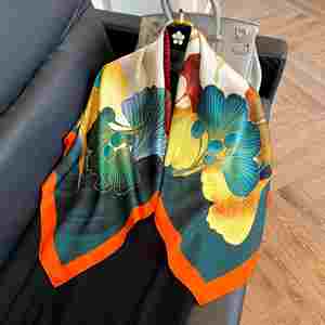 Écharpe en satin carrée 90x90 cm, grande variété, imitation soie, écharpe en soie pour femmes, châle, coupe-vent, écharpe chauffante - Product Image 4