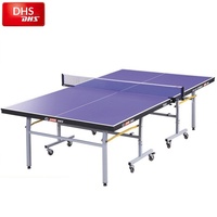 Table de tennis de table Red Double Happiness T3088, pliable, standard, mobile, arquée, pour intérieur et usage domestique