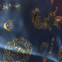 Tissu rayé satiné brillant et mat 63D*75D, taffetas pongé, doublure jacquard élastique avec impression de logo personnalisée en relief