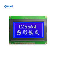 Módulo LCD de Matriz de Puntos de Caracteres Estándar 12864 COB COG con Biblioteca de Fuentes, Interfaz I2C, Fuente de Alimentación de 5V/3.3V para Todo Tipo de Medidores