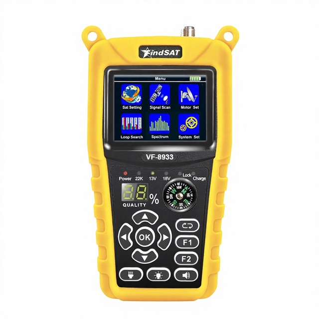 FindSAT VF-8933 HD Satellite Finder DVB-S S2 S2X Type C Port 2.4 Inch TFT Color LCD Screen Signal Meter