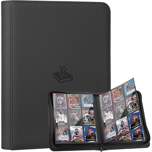 Classeur à fermeture éclair pour cartes à collectionner Custom Vault X 9 poches, 360 cartes, 20 pages à chargement latéral, dossier pour jeux de collection - Product Image 1