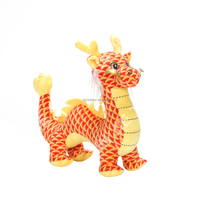 Peluche de dragon rembourrée en polyester, peluche de dragon personnalisable, peluche de dragon réaliste avec OEM ODM