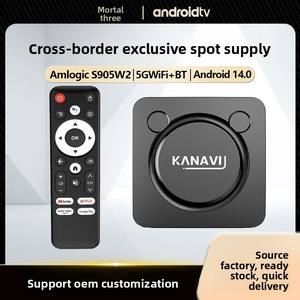 Décodeur réseau ATV Channel S905W2 Quad-core Android 130 HD 4K 5G WiFi + pour logo personnalisé - Product Image 3