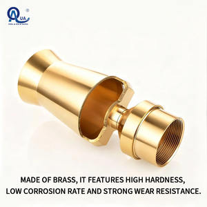 Boquilla de fuente ajustable de latón con diseño de copo de nieve, chorro de agua de tres capas tipo corona, directo de fábrica para fuentes de jardín y paisajismo - Product Image 2