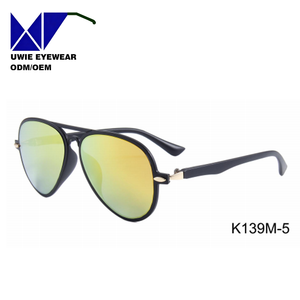 Gafas de Sol Aviador Personalizadas OEM de PC y Metal, Talla 50-18-135, Antideslumbrantes, UV400, para Niños y Adolescentes, Diseño Interno - Product Image 6