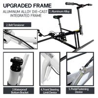 Vélo aquatique SUP à plancher plat pour une personne, cadre en aluminium avec tapis flottant avant, résistant à l'usure, pour lac, pliable, de Chine, Lumark