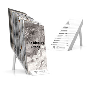 Estante de muestras de piedra de varios tamaños de <span class=keywords><strong>metal</strong></span> personalizado para tienda y sala de exposición, estante de exhibición de mármol para azulejos - Product Image 1